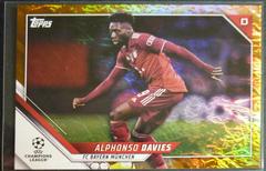 Alphonso Davies [Orange] Soccer Cards 2021 Topps UEFA Champions League Jade Prices