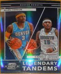 Carmelo Anthony, Allen Iverson Basketball Cards 2021 Panini Contenders Optic Legendary Tandems Prices