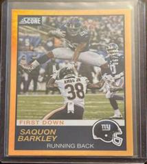 Saquon Barkley [First Down] #174 Football Cards 2019 Panini Score Prices