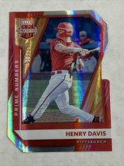 Henry Davis [Prime Numbers B Die Cut] #1 Baseball Cards 2021 Panini Elite Extra Edition Prices