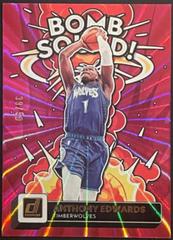 Anthony Edwards [Pink Laser] #1 Basketball Cards 2022 Panini Donruss Bomb Squad Prices
