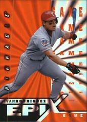 Ivan Rodriguez [Game Orange] #E4 Baseball Cards 1998 Pinnacle Epix Prices