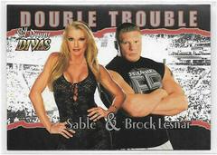 Sable, Brock Lesnar Wrestling Cards 2003 Fleer WWE Divine Divas Prices