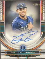 Julio Rodriguez #TA-JR Baseball Cards 2023 Topps Tribute Autographs Prices
