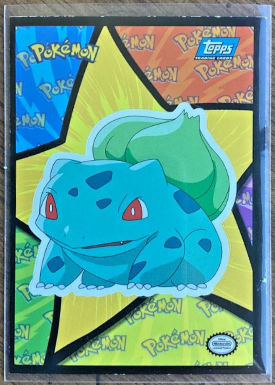 Bulbasaur #6 Pokemon 1999 Topps Movie Sticker