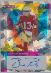 Brock Purdy [Crystal Gray] #BA-BP1 Football Cards 2023 Leaf Vivid Autographs Prices