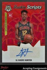 De'Andre Hunter [Red Wave] Basketball Cards 2019 Panini Mosaic Rookie Scripts Prices