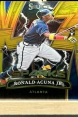 Ronald Acuna Jr. [Gold] Baseball Cards 2022 Panini Select Sparks Prices