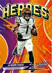 Ja'Marr Chase [Orange] #H-7 Football Cards 2023 Panini Prestige Heroes Prices