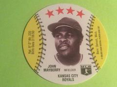 John Mayberry Baseball Cards 1977 Detroit Caesars Discs Prices