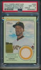 Andrew McCutchen [Gold] #AM Baseball Cards 2017 Topps Heritage Clubhouse Collection Relics Prices