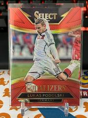 Lukas Podolski [Red Prizm] #10 Soccer Cards 2015 Panini Select Equalizers Prices