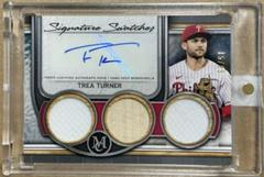 Trea Turner #SWTRA-TT Baseball Cards 2023 Topps Museum Collection Signature Swatches Triple Relic Prices
