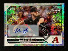 Landon Sims [Autograph Sparkle] #PD-100 Baseball Cards 2023 Topps Pro Debut Prices