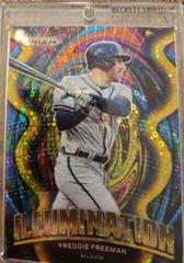 Freddie Freeman [Gold Prizm] #IL-8 Baseball Cards 2022 Panini Prizm Illumination Prices