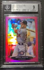 Bryce Harper [Pink Refractor] Baseball Cards 2013 Bowman Chrome Prices