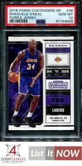 Shaquille O'Neal [Purple Jersey] #48 Basketball Cards 2018 Panini Contenders Draft Picks Prices