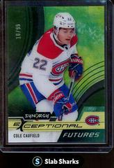Cole Caufield [Green] Hockey Cards 2021 Upper Deck Synergy Exceptional Futures Prices