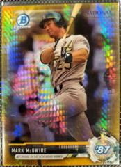 Mark McGwire [Gold Refractor] Baseball Cards 2017 Bowman Chrome National Convention Prices