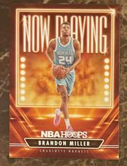 Brandon Miller #16 Basketball Cards 2023 Panini Hoops Now Playing Prices