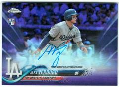 Alex Verdugo [Purple Refractor] Baseball Cards 2018 Topps Chrome Rookie Autograph Prices