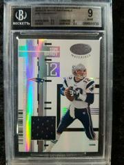 Tom Brady [Mirror White Materials] #70 Football Cards 2005 Leaf Certified Materials Prices