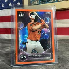 Gunnar Henderson [Orange] Baseball Cards 2022 Bowman Platinum Precious Elements Prices