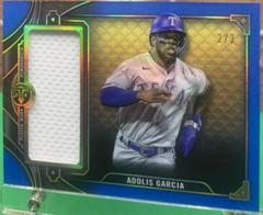 Adolis Garcia [Sapphire] #SJR3-AG1 Baseball Cards 2022 Topps Triple Threads Single Jumbo Relics Prices