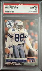 Michael Irvin #10 Football Cards 1992 Pro Set Prices