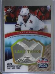 Nazem Kadri [Gold] Hockey Cards 2021 SP Game Used NHL Lake Tahoe Games Net Cord Relics Prices