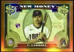 Corbin Carroll [Orange] Baseball Cards 2023 Bowman Platinum New Money Prices