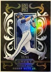 Bobby Witt Jr. [Holo Gold] Baseball Cards 2022 Panini Capstone Crest Prices
