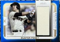 Buster Posey [Blue] #DJR-BP Baseball Cards 2023 Topps Definitive Jumbo Relic Collection Prices