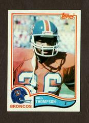 Bill Thompson #88 Football Cards 1982 Topps Prices