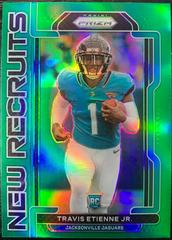 Travis Etienne Jr. [Green Prizm] #NR-9 Football Cards 2021 Panini Prizm New Recruits Prices