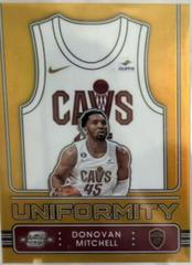 Donovan Mitchell [Gold] #2 Basketball Cards 2022 Panini Contenders Optic Uniformity Prices