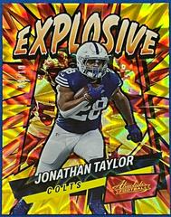 Jonathan Taylor [Gold] #E16 Football Cards 2022 Panini Absolute Explosive Prices