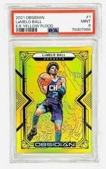 LaMelo Ball [Yellow Flood] #1 Basketball Cards 2021 Panini Obsidian Prices