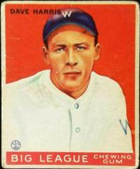 Dave Harris #9 Baseball Cards 1933 Goudey Prices