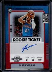 Aaron Wiggins [Variation Autograph Red] #127 Basketball Cards 2021 Panini Contenders Optic Prices