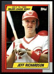 Jeff Richardson Baseball Cards 1990 Topps Major League Debut Prices