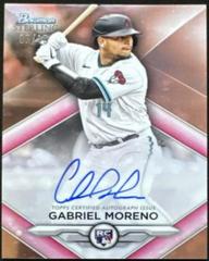 Gabriel Moreno [Rose Gold] #RA-GM Baseball Cards 2023 Bowman Sterling Rookie Autographs Prices