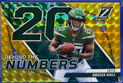 Breece Hall [Gold] #BN-BH Football Cards 2022 Panini Zenith Behind the Numbers Prices