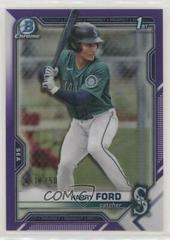 Harry Ford [Purple Refractor] #BDC-1 Baseball Cards 2021 Bowman Draft Chrome Prices