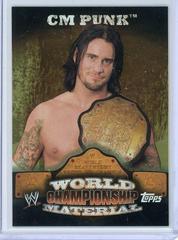 CM Punk #W22 Wrestling Cards 2010 Topps WWE World Championship Material Prices