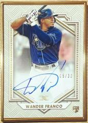 Wander Franco #DCFA-WFR Baseball Cards 2022 Topps Definitive Framed Autograph Collection Prices