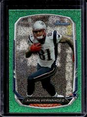 Aaron Hernandez [Silver Ice Green] #49 Football Cards 2013 Bowman Prices