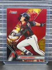 Corbin Carroll [Red Refractor] #TP-11 Baseball Cards 2019 Bowman's Best Top Prospects Prices