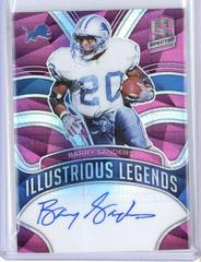 Barry Sanders [Pink] Football Cards 2022 Panini Spectra Illustrious Legends Autographs Prices