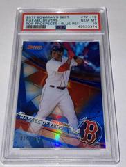 Rafael Devers [Blue Refractor] #TP-12 Baseball Cards 2017 Bowman's Best Top Prospects Prices